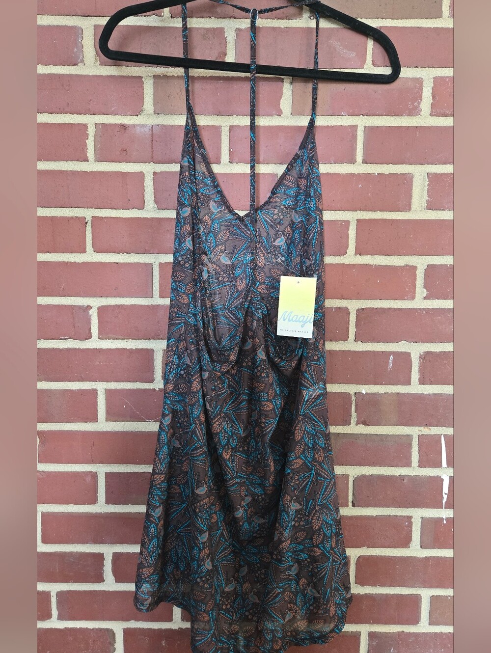 Maaji Sheer Tropical Resort Dress Cover Up NWT Size Large - Picture 3 of 5